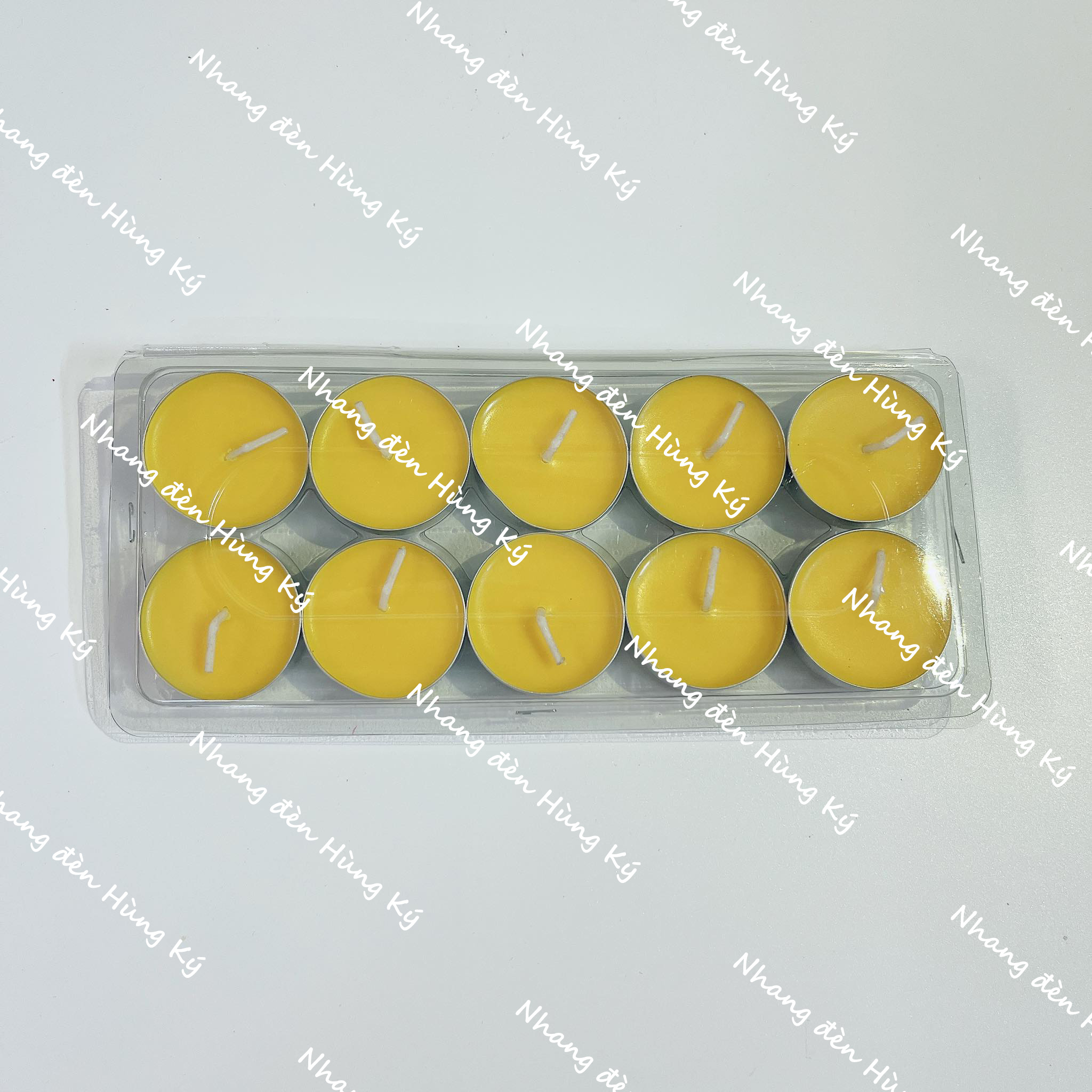 {10 viên} Nến tealight sáp bơ không khói cháy 4h