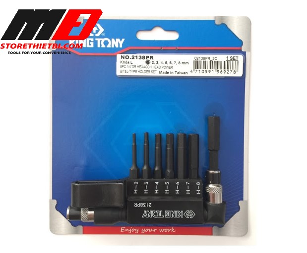 Bộ vít lục giác 7 cây Kingtony 2138PR