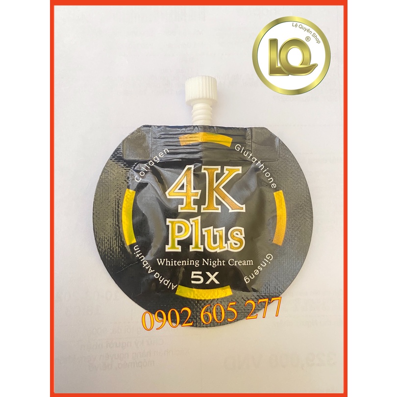 Túi Kem Sâm Dưỡng Trắng Da Mini 4K Thái Lan (Mẫu mới)