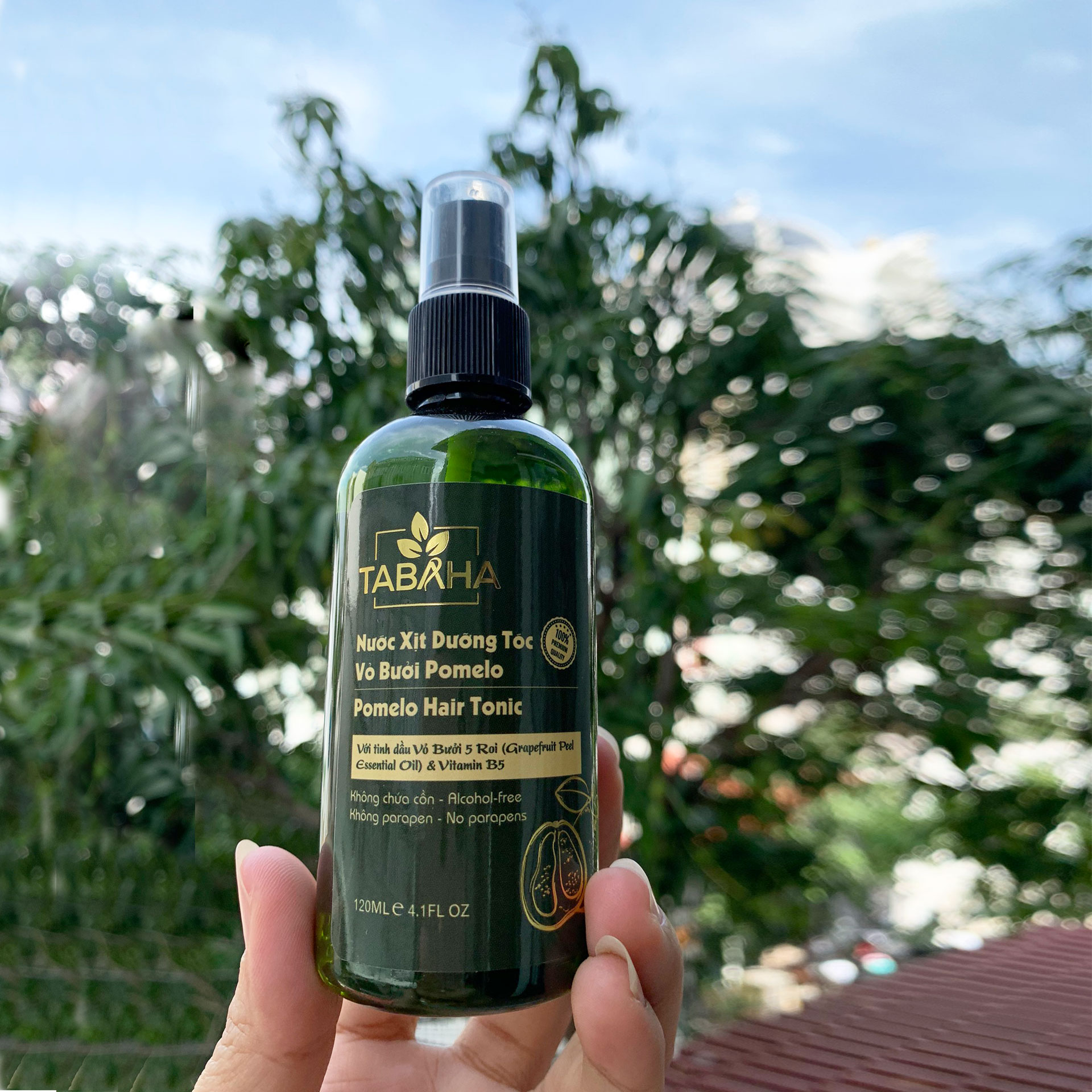[HCM]Liệu trình ngăn rụng tóc 2 chai xịt mọc tóc Pomelo Tabaha 120ml