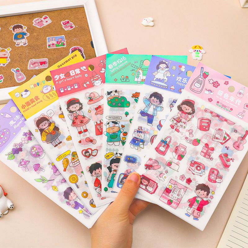 Set 4 tấm sticker trang trí