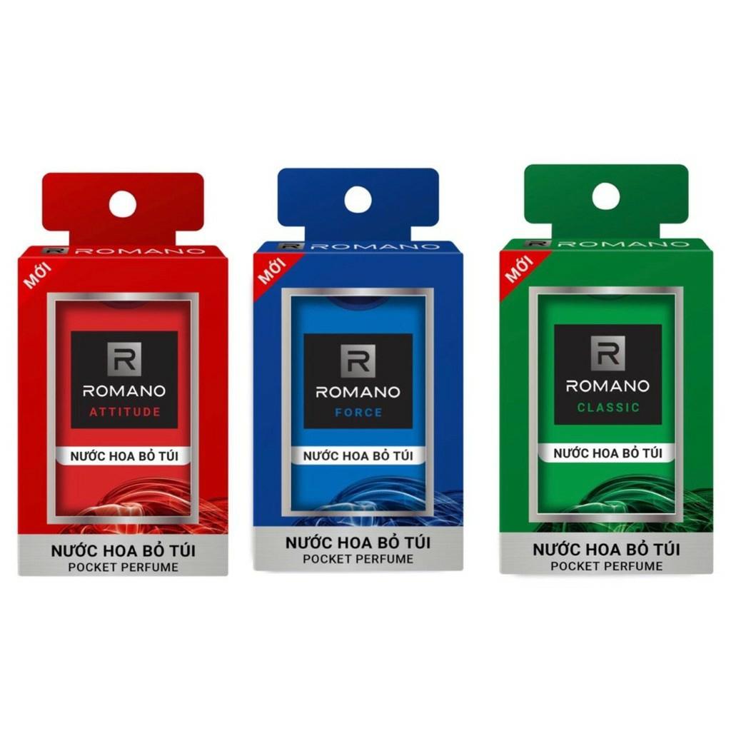 Combo 3 chai nước hoa Romano 18ml dạng xịt