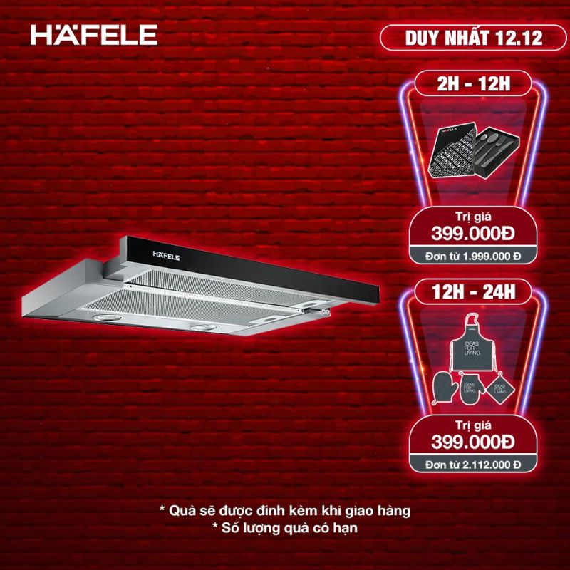 Giá bán [Trả góp 0%] Máy Hút Mùi Âm Tủ HAFELE HH-TG60E (60cm) - 539.81.073 Xuất Xứ Châu Âu Kèm Than Hoạt Tính - [Voucher 7% MAX 800K]