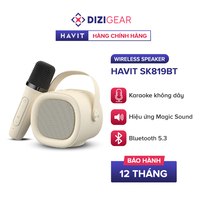 Loa Karaoke Mini HAVIT SK819BT, BT 5.3, Công Suất Tối Đa 5W, Hiệu ...