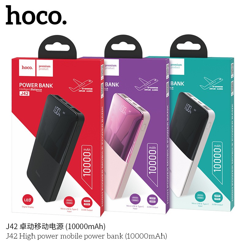 Pin dự phòng HOCO J42 dung lượng 10.000mAh