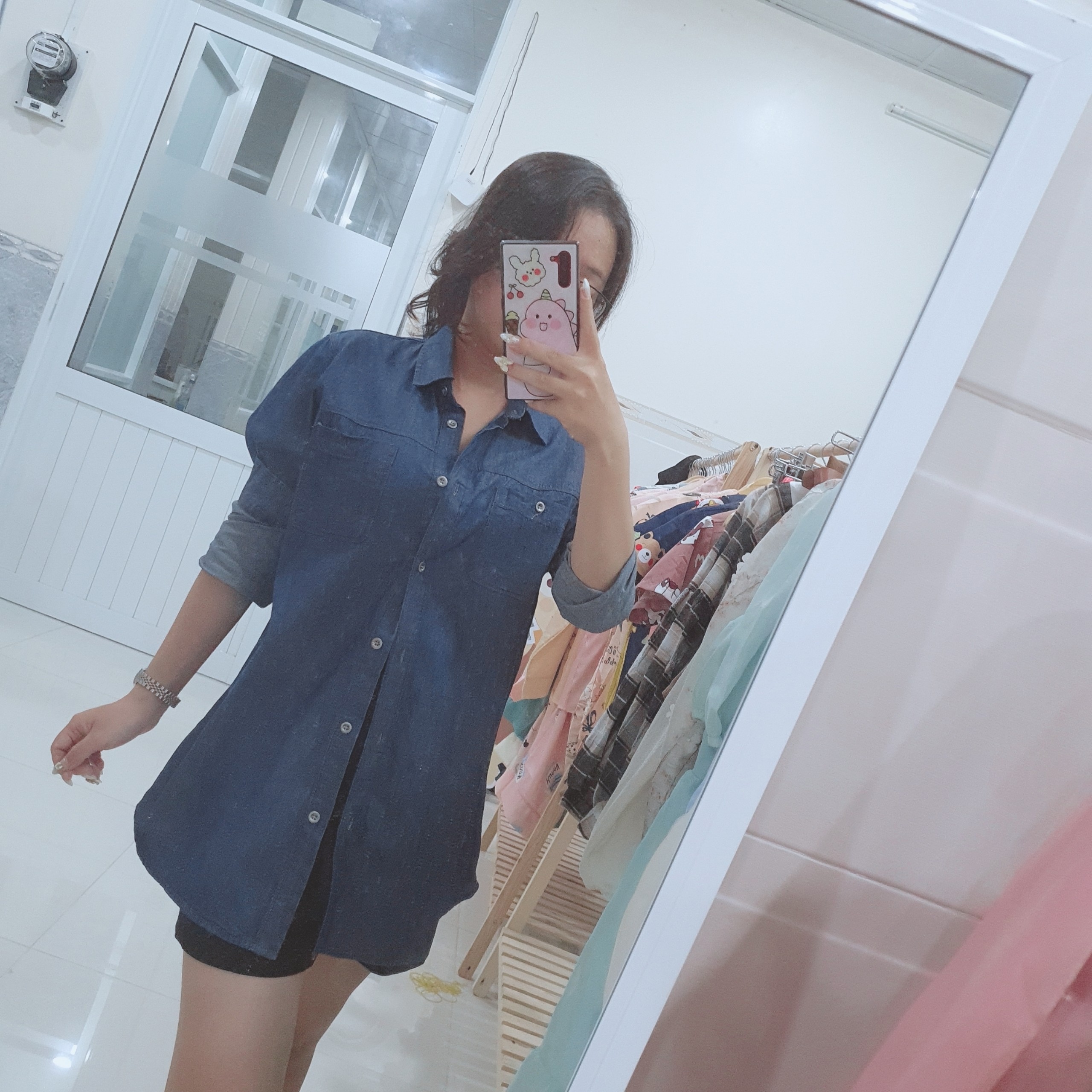[Combo 2hand] 5 Áo sơ mi xô nữ Hàn Quốc