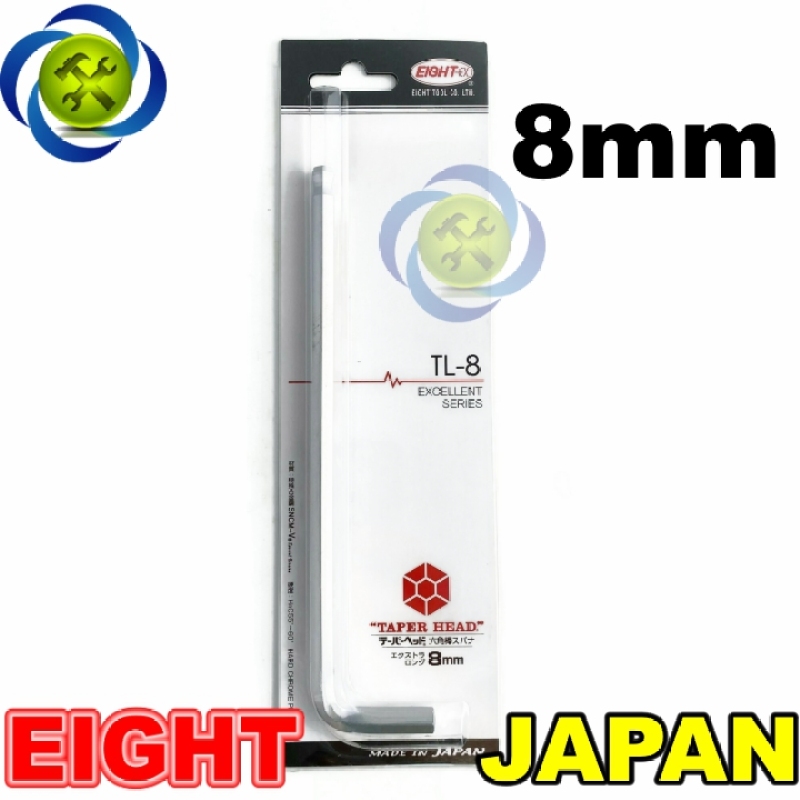 [HCM]Lục giác nhật chữ L 8mm EIGHT TL-8 made in JAPAN chiều dài 200mm