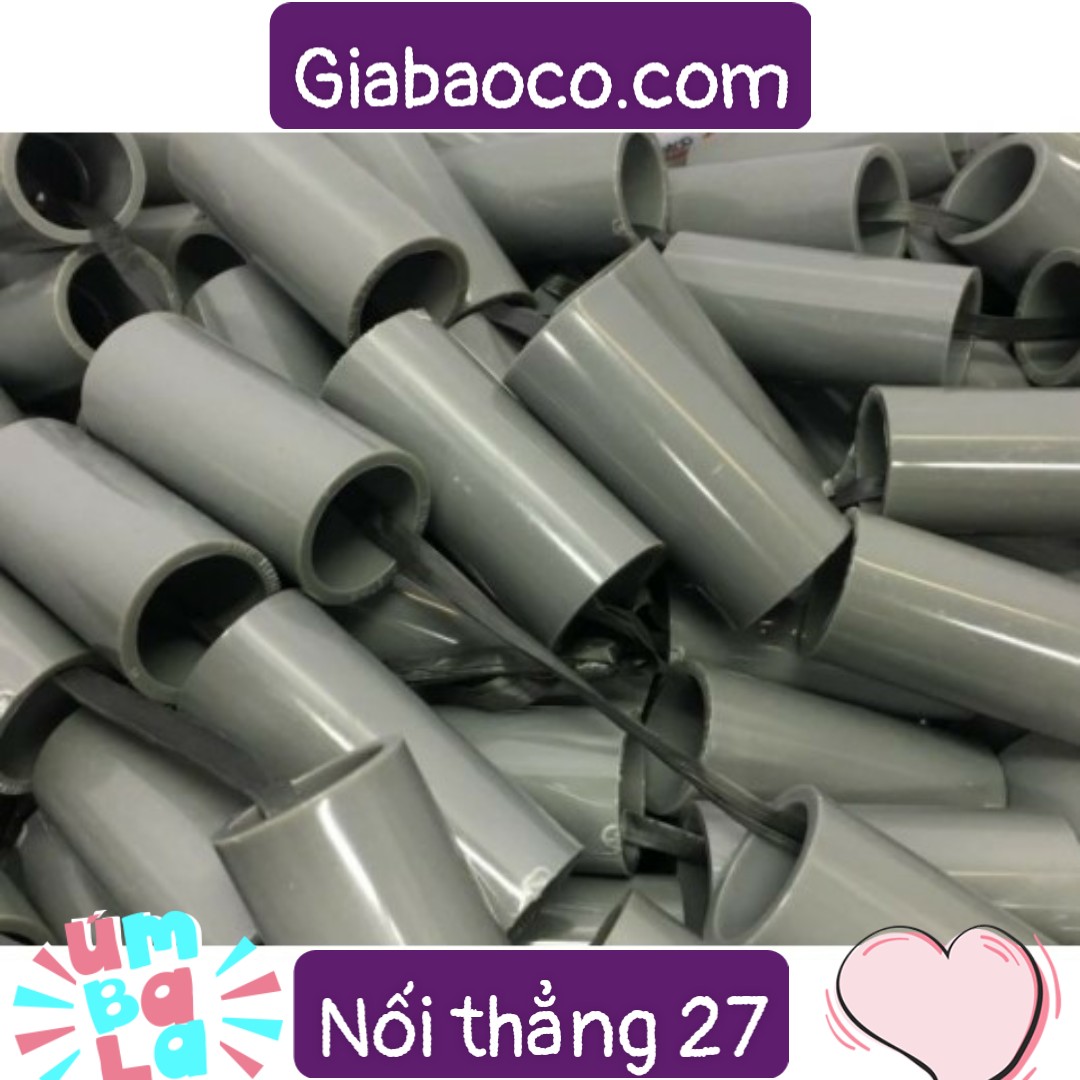 Nối Thẳng Nhựa PVC- Bình Minh Phi 21mm, 27mm, 34mm, 42mm,49mm,60mm- Đơn giá / 1 cái