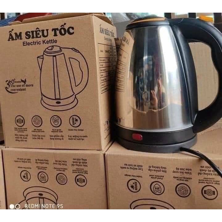 Ấm Siêu Tốc Electric Kettle 1.8 Lít (ấm Inox)