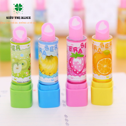 Tẩy Bút Chì Hình Thỏi Son Hello Kitty - Gôm Bút Chì Độc Đáo