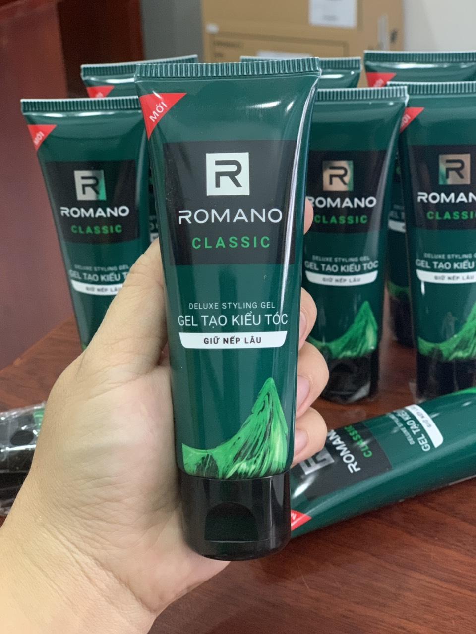 Gel Romano Classic gel vuốt tóc siêu cứng cho Nam giới giữ nếp lâu