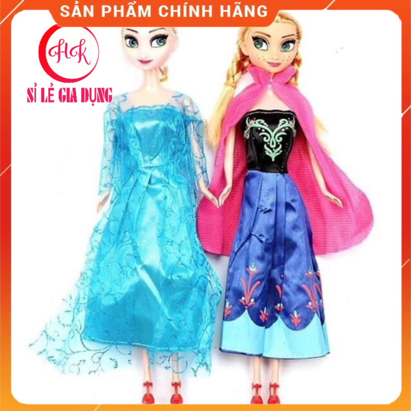 Búp Bê Công Chúa Frozen Nữ Hoàng Băng Giá Elsa Và Anna Có Khớp Cho Bé Gái -Size lớn 26cm- Đồ Chơi Trẻ Em