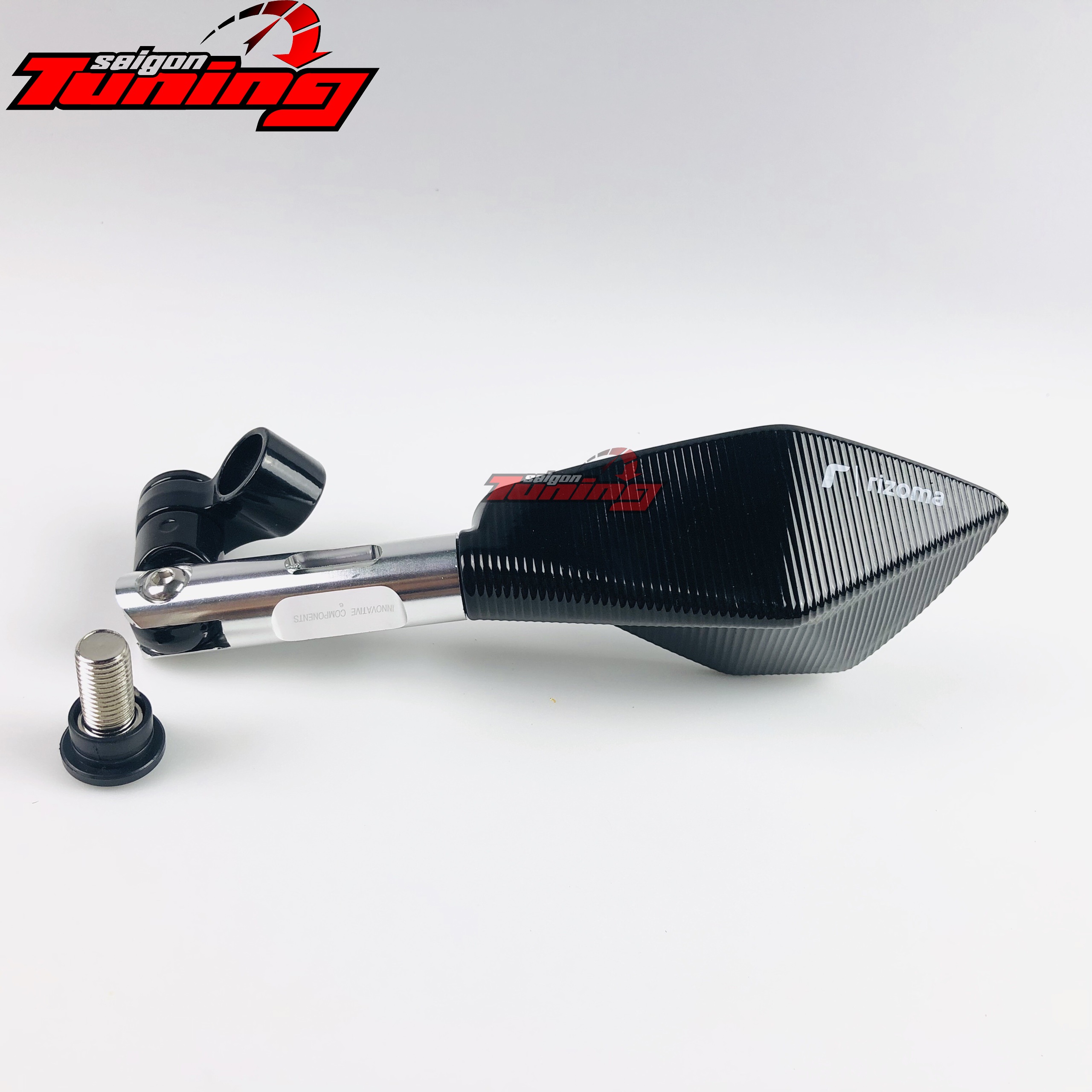 Kính ( gương) trái chiếu hậu - Màu bạc Silver  SaigonTuning