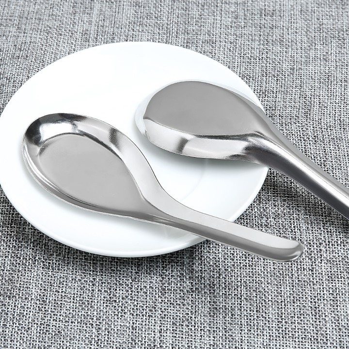 Set 10 thìa inox ăn cơm ăn phở, cơm, súp...