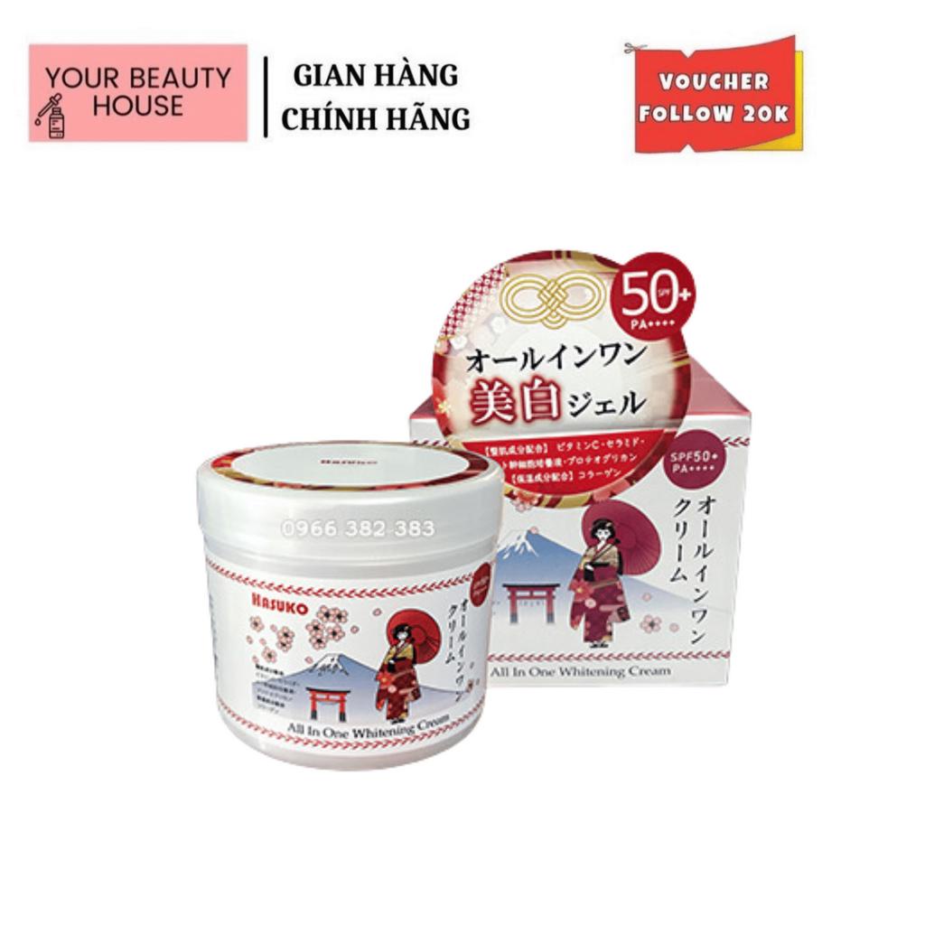 [Hasuko] All In One Whitening Cream Kem Ủ Trắng
