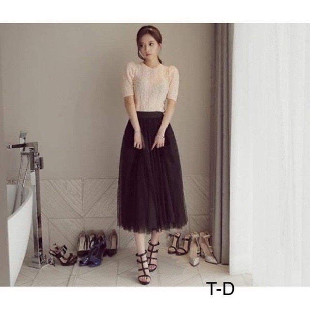 💝 FREESHIP 💝 Chân Váy Lưới TuTu 2 Lớp Hàng Cao Cấp E19