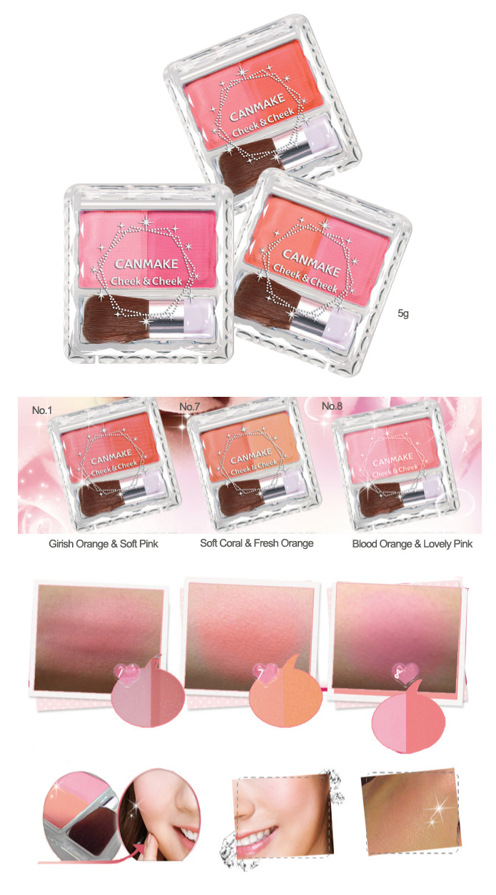 Phấn má Canmake cheek&cheeck  5g (Màu 06)