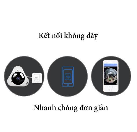 Camera WIFI YooSee Giám Sát Mini Ốp Trần, Tường VR360