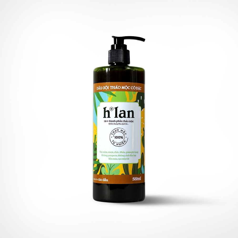 Dầu Gội Thảo Mộc Tươi H*LAN - Tóc Dầu - 500ml