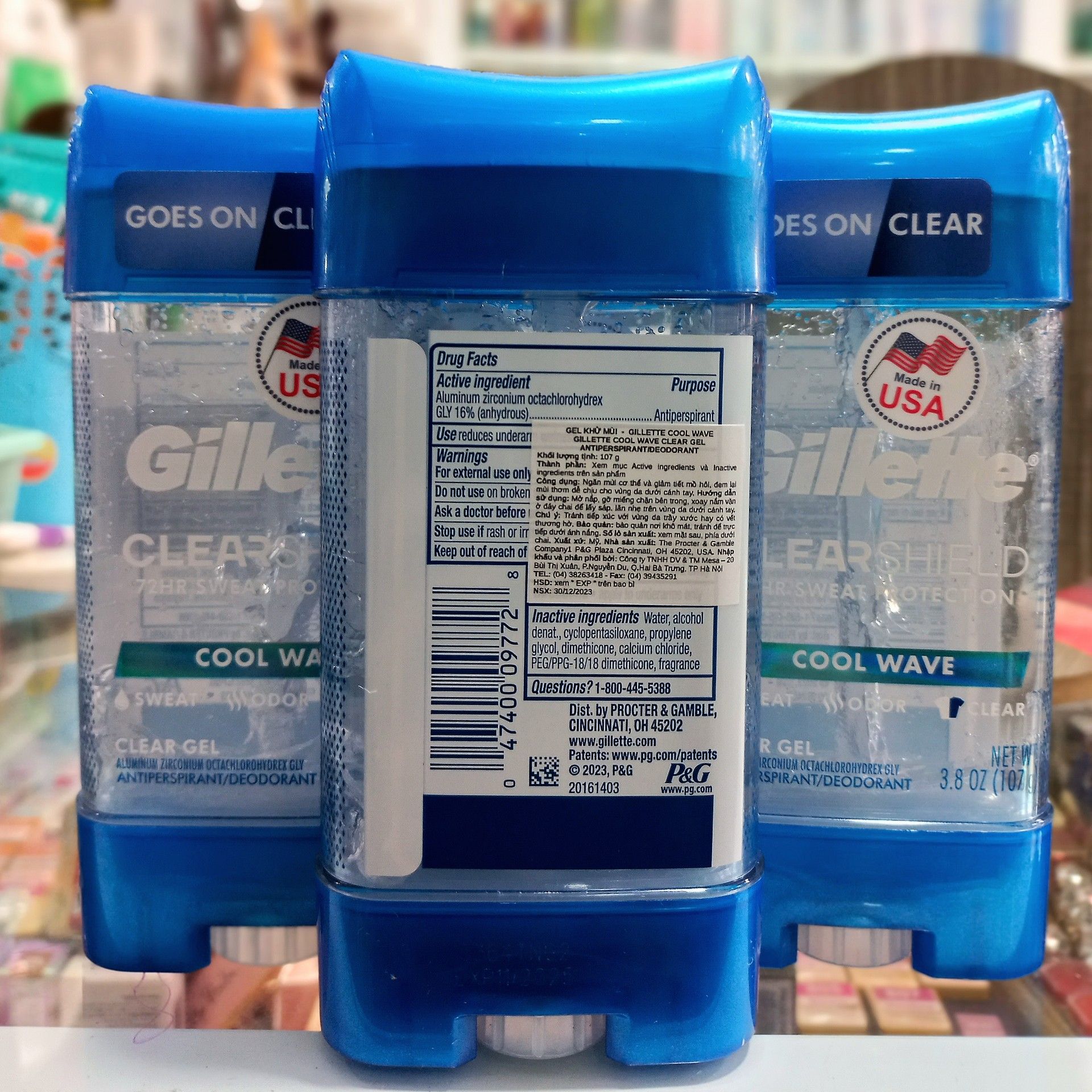 Lăn Khử Mùi Gillette Cool Wave Clear Gel
