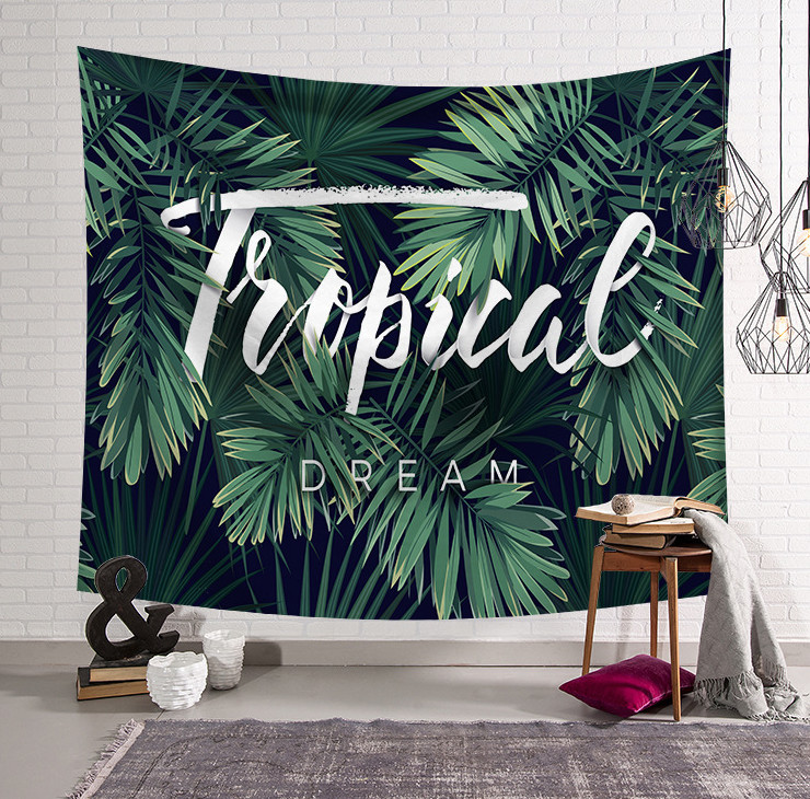 Thảm treo tường decor phòng ngủ tranh vải treo tường kích thước 70x100cm, 130x 150cm tặng kèm móc treo, Tranh treo tường, vải decor tường trang trí