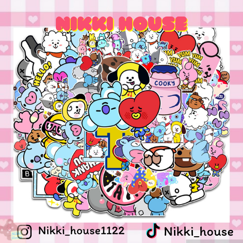 BỘ 50 STICKER BT21
