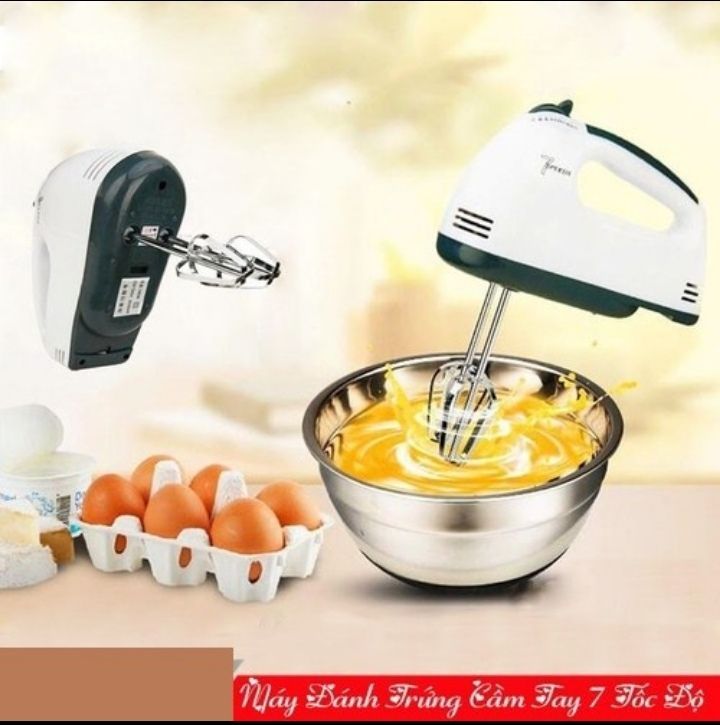 MÁY ĐÁNH TRỨNG VÀ QUẬY BỘT BÁNH 7 CẤP ĐỘ