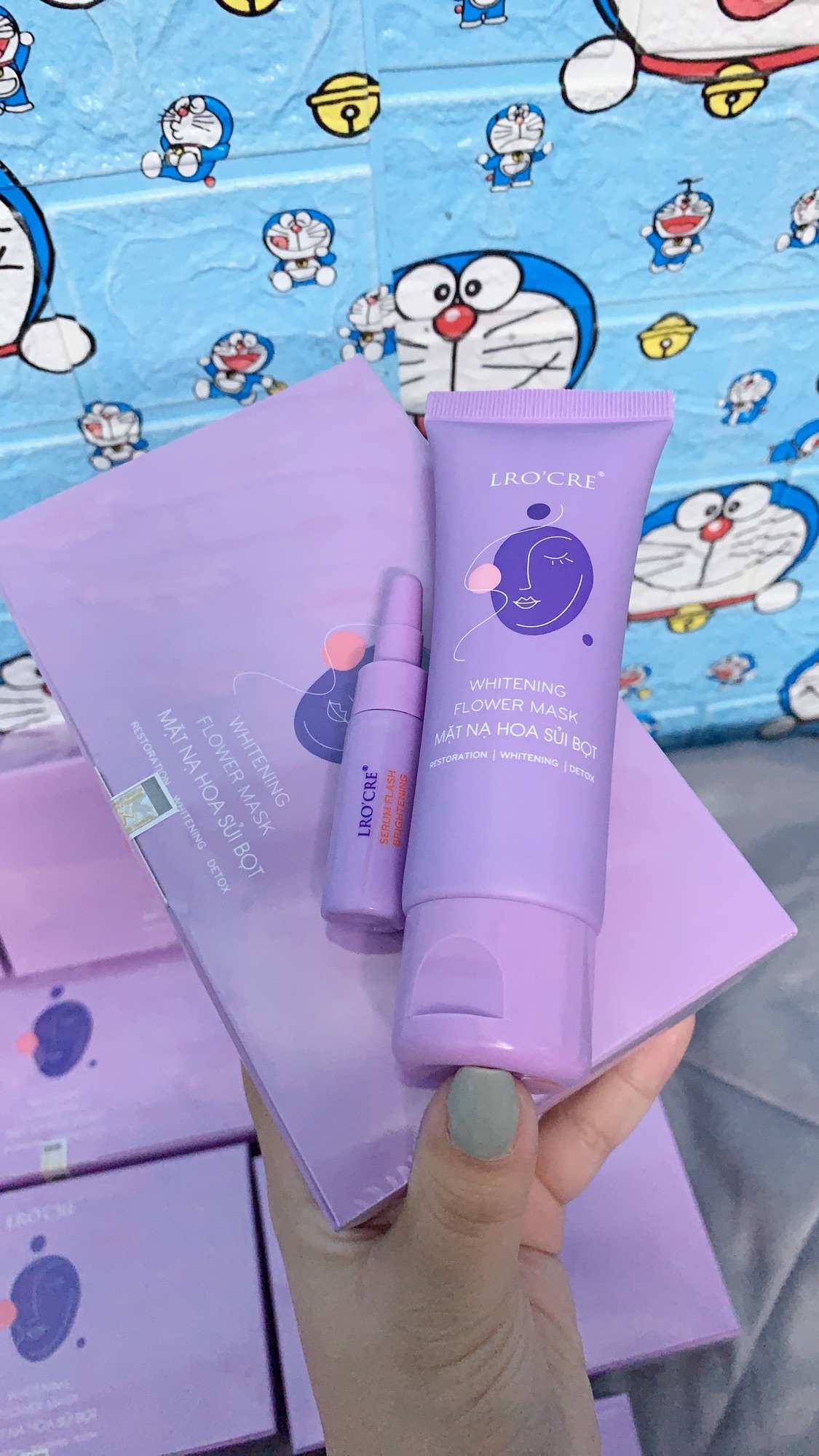 [HCM]TẮM FACE LROCRE MẶT NẠ HOA TRẮNG DA