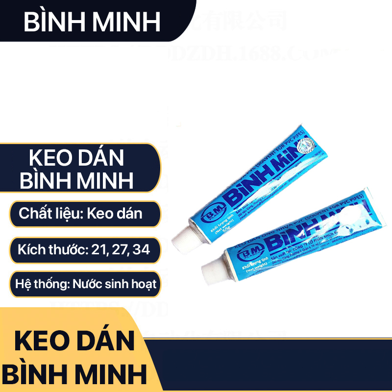 Keo dán ống nhựa bình minh tuýp 25g dán ống nhựa pvc