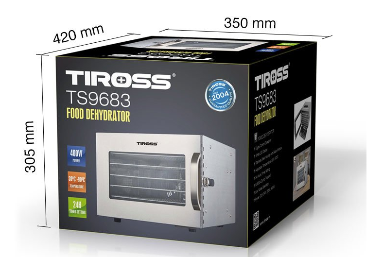 [Chính Hãng] Máy sấy trái cây, hoa quả, thực phẩm Tiross TS9683