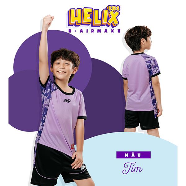 Bộ quần áo thể thao riki helix kids