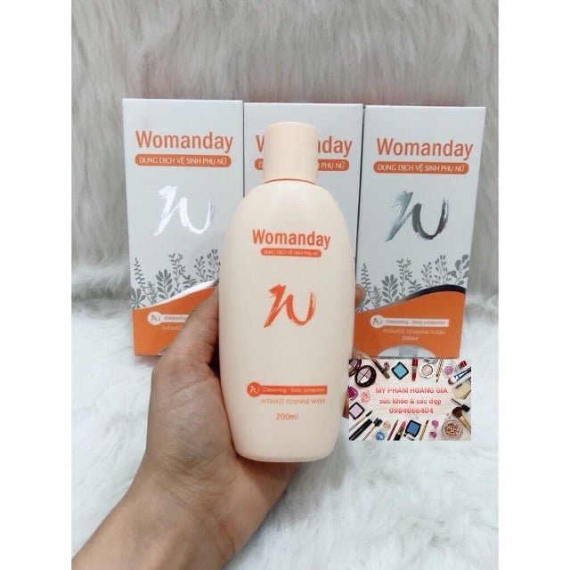 Dung dịch vệ sinh phụ nữ WOMANDAY 200ML ,nứơc rửa phụ khoa