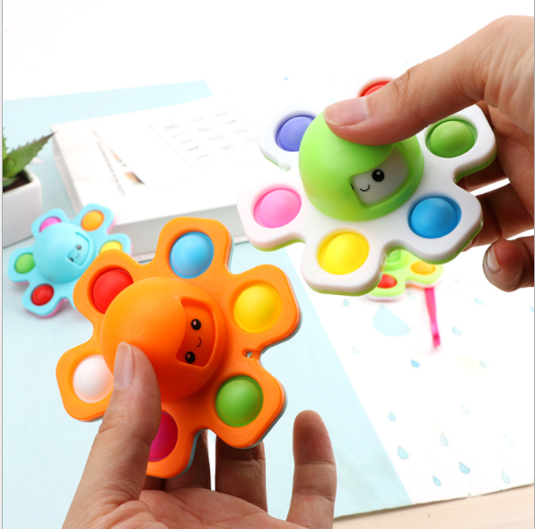 Con Quay Spinner Hình Bạch Tuộc Mặt Thay Đổi Cảm Xúc POP IT [ĐỒ CHƠI TRẺ EM]