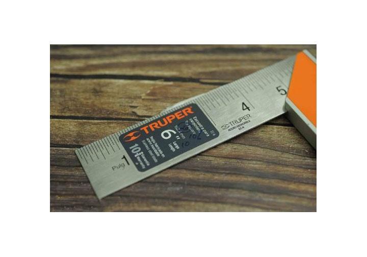 [HCM]Thước Ê ke mộc 6in/150mm Truper - 14370  EC-6