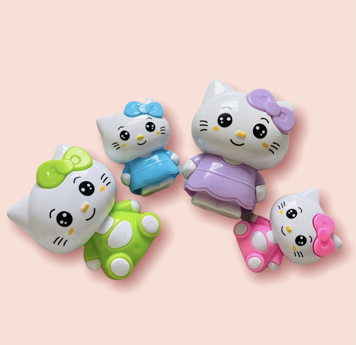 Mèo Hello Kitty trang trí bánh - phụ kiện trang trí bánh rau câu, bánh kem