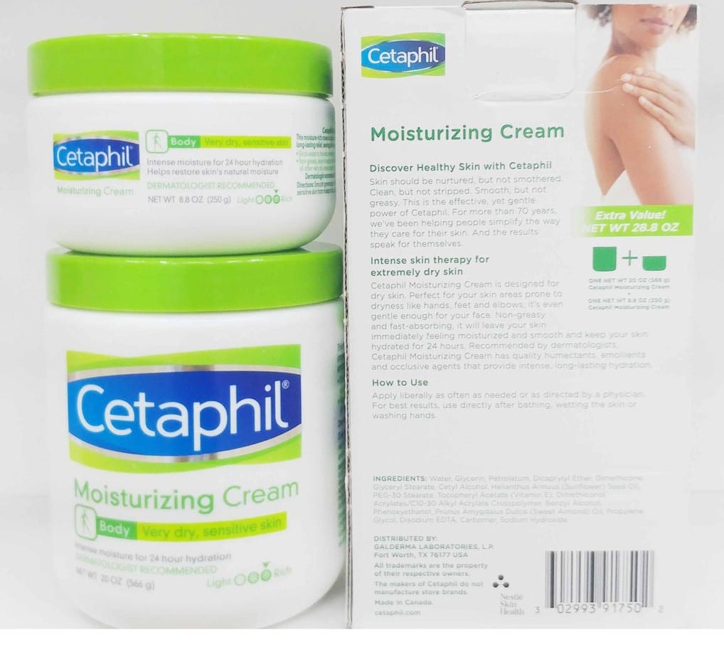 [USA Official] Kem Dưỡng da Body Cetaphil Moisturizing Cream 250g