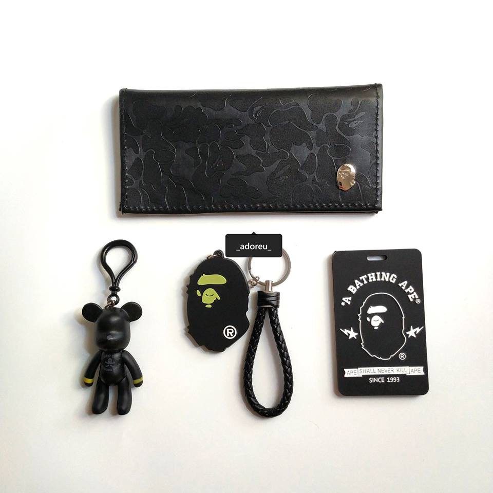 Ví Bape dài cầm tay có sẵn full box