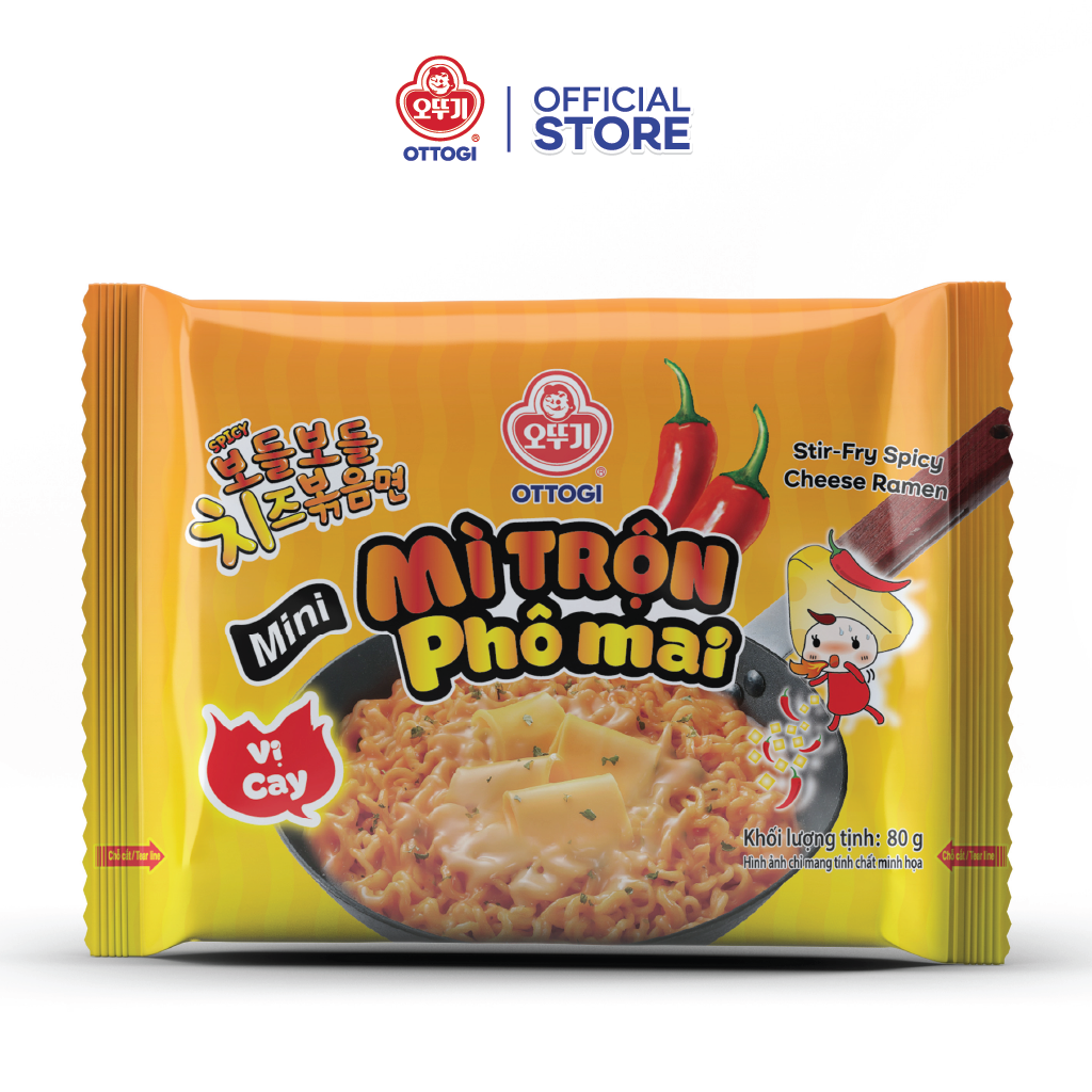 Mì Trộn Phô Mai Vị Cay Otoki Mini 80g