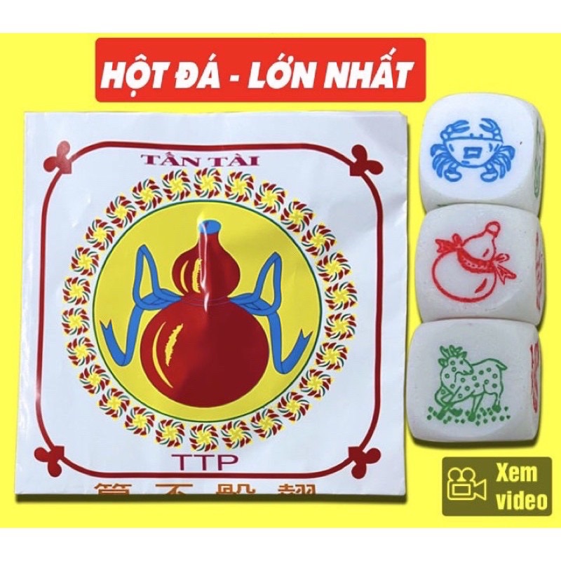Cờ bầu cua hột đá lớn 2.5cm chơi cực đã