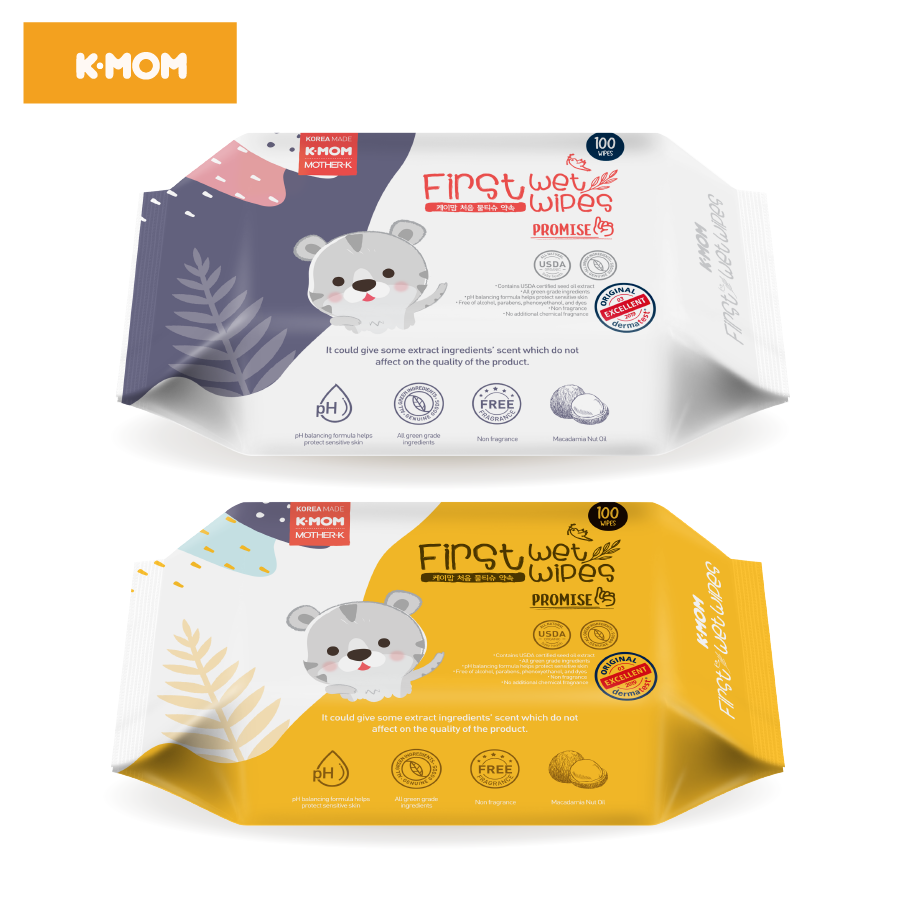 Khăn ướt cao cấp k-mom hàn quốc