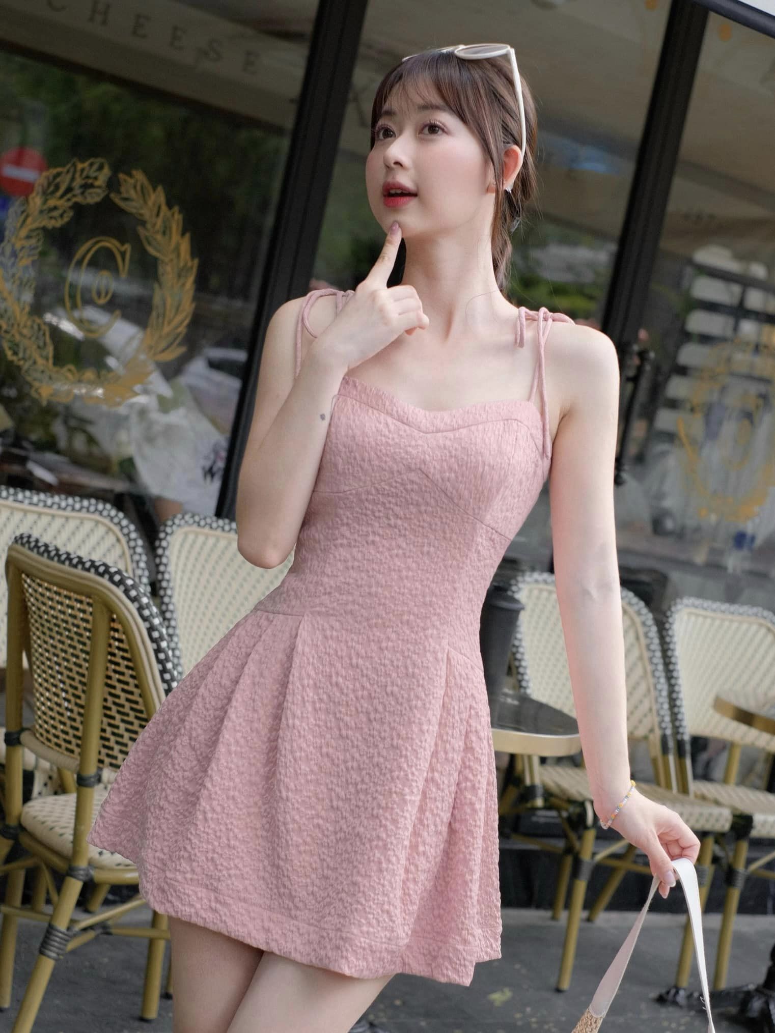 Đầm LUCY - Đầm 2 dây nhún ngực