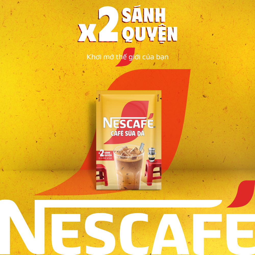 [FREESHIP TOÀN QUỐC] Combo 2 hộp Cà Phê Sữa NESCAFÉ Cà Phê Sữa Đá (Hộp 10 Gói x 24g)