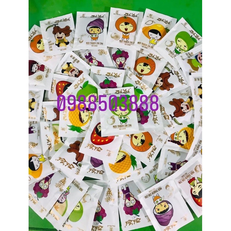 Gói thạch Zai Zai 350g - Gói dài 320g