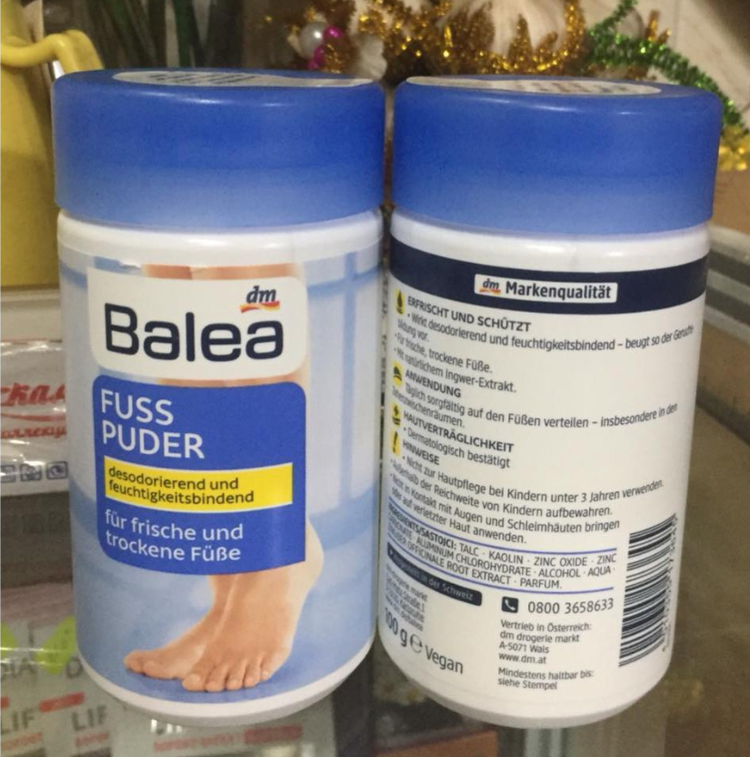 Khử mùi hôi chân Balea dạng bột [Xách tay nội địa Đức]