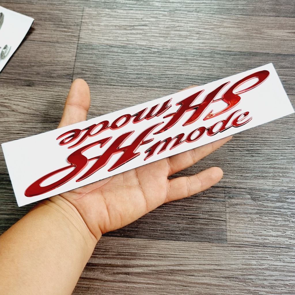 Bộ tem sh mode chữ nổi 3d chất liệu nhựa cứng xi bóng 3 lớp cực bền