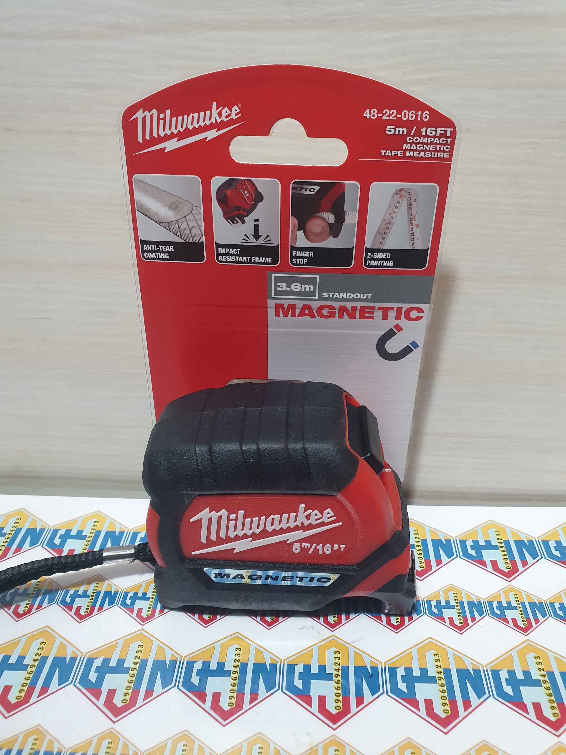 Thước cuộn nam châm Milwaukee.2M và 5M