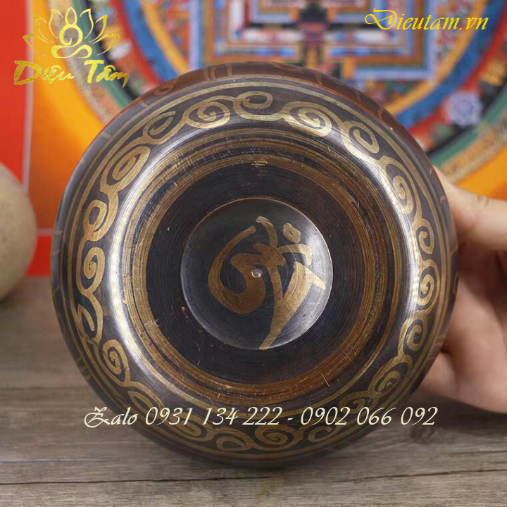 Tibetan brass rotating Bell rotating meditation Bowl