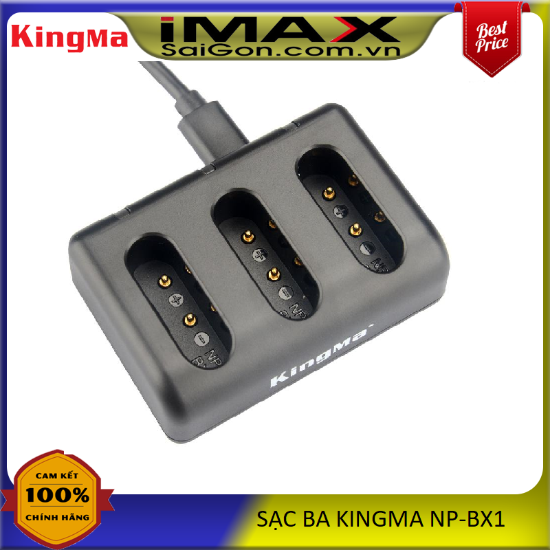 Sạc ba kingma cho pin sony bx1