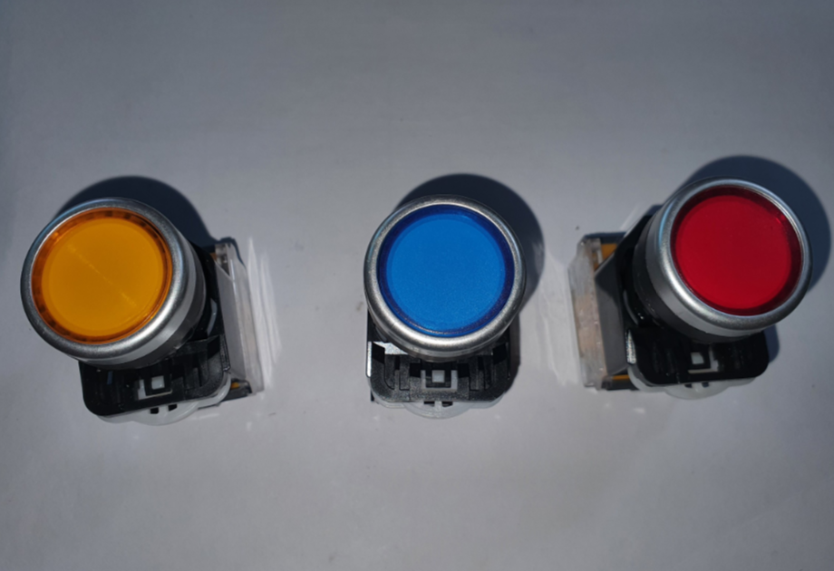 công tắc nút nhấn nhả phi 22 không đèn LA38-11