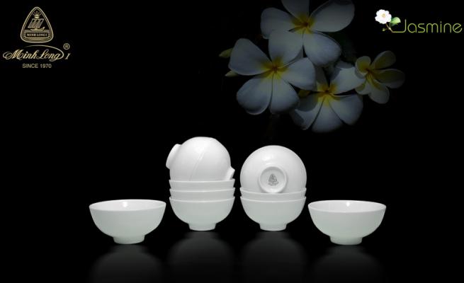 Bộ 10 Chén cơm Minh Long 11.2cm Jasmine Ly's Horeca